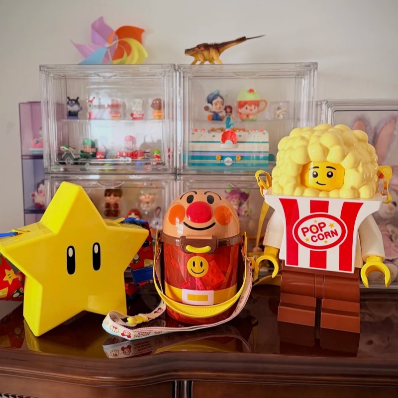 Cosplay Prop Building - Auf Lager: Popcorn-Behälter-Tasche im Baustein-Stil –