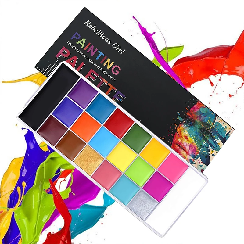 Cosplay Prop Paint - 20 Farben Gesicht Körper Ölgemälde Farbe