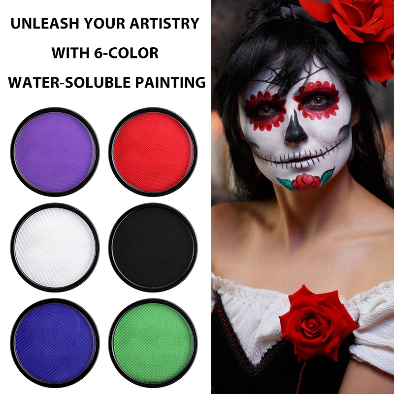 6 Farben Wasseraktivierte Gesi – Cosplay Prop Paint Bewertung und Preis
