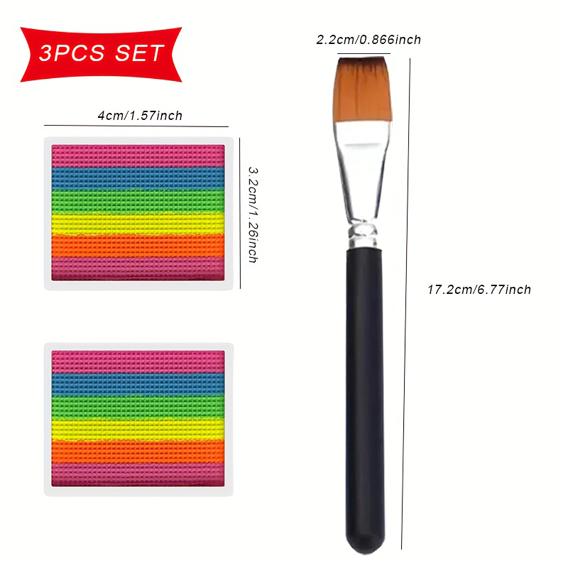 Regenbogen-Gesichts- und Körpe – Cosplay Prop Paint Bewertung und Preis