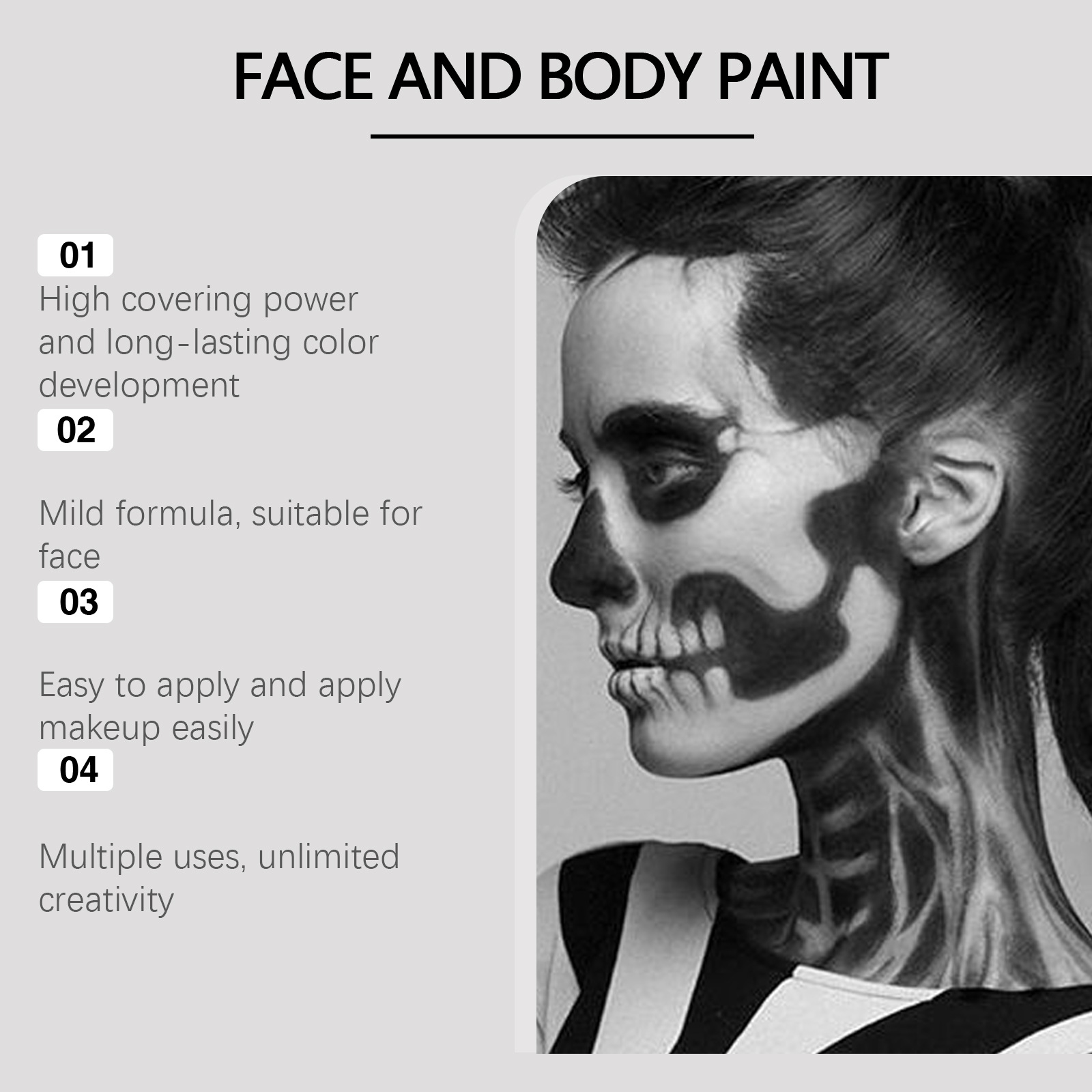 Halloween-Gesichtsmalset Hochp – Cosplay Prop Paint Bewertung und Preis