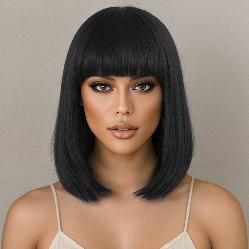 Modische Damen-Kurzhaarperücke – Wig Fiber Net Bewertung und Preis