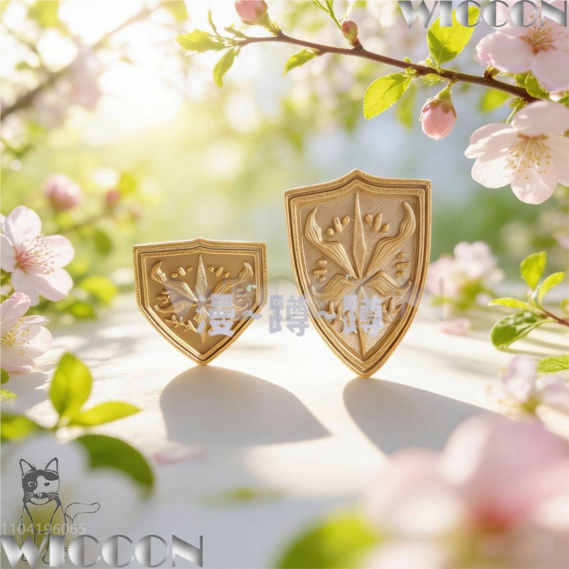 Goldenes Schulemblem Tsukinomo – Cosplay Prop 3D Print Settings Bewertung und Preis
