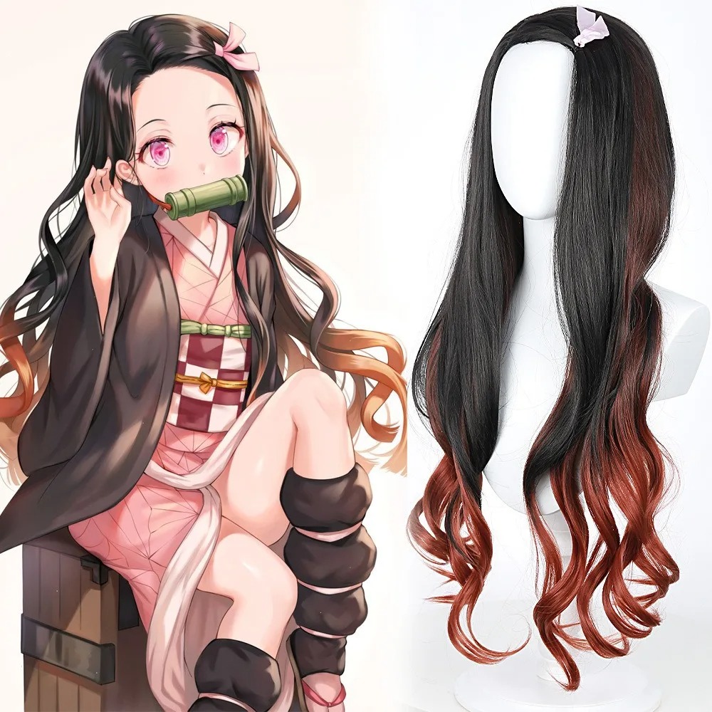 Schwarze Dunkelrote Farbverlau – Wig Fiber Net Bewertung und Preis